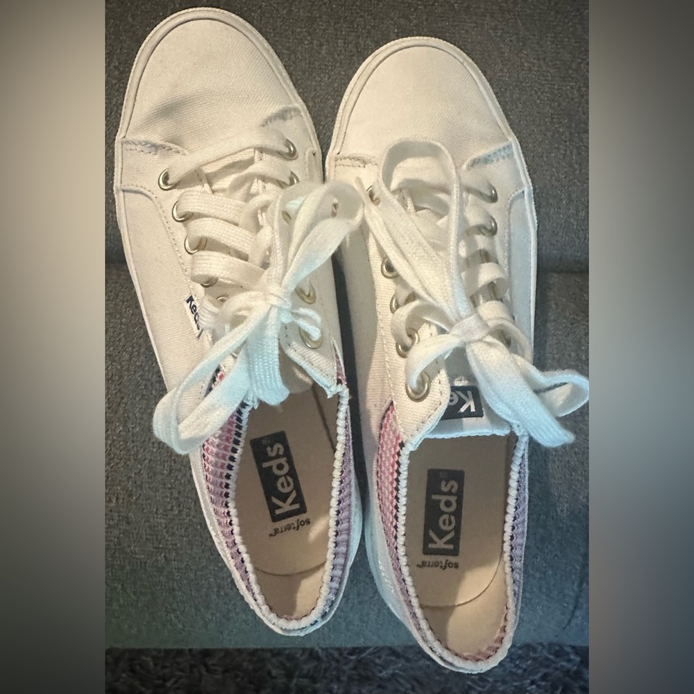 Keds Classic White Lace-Up Sneakers